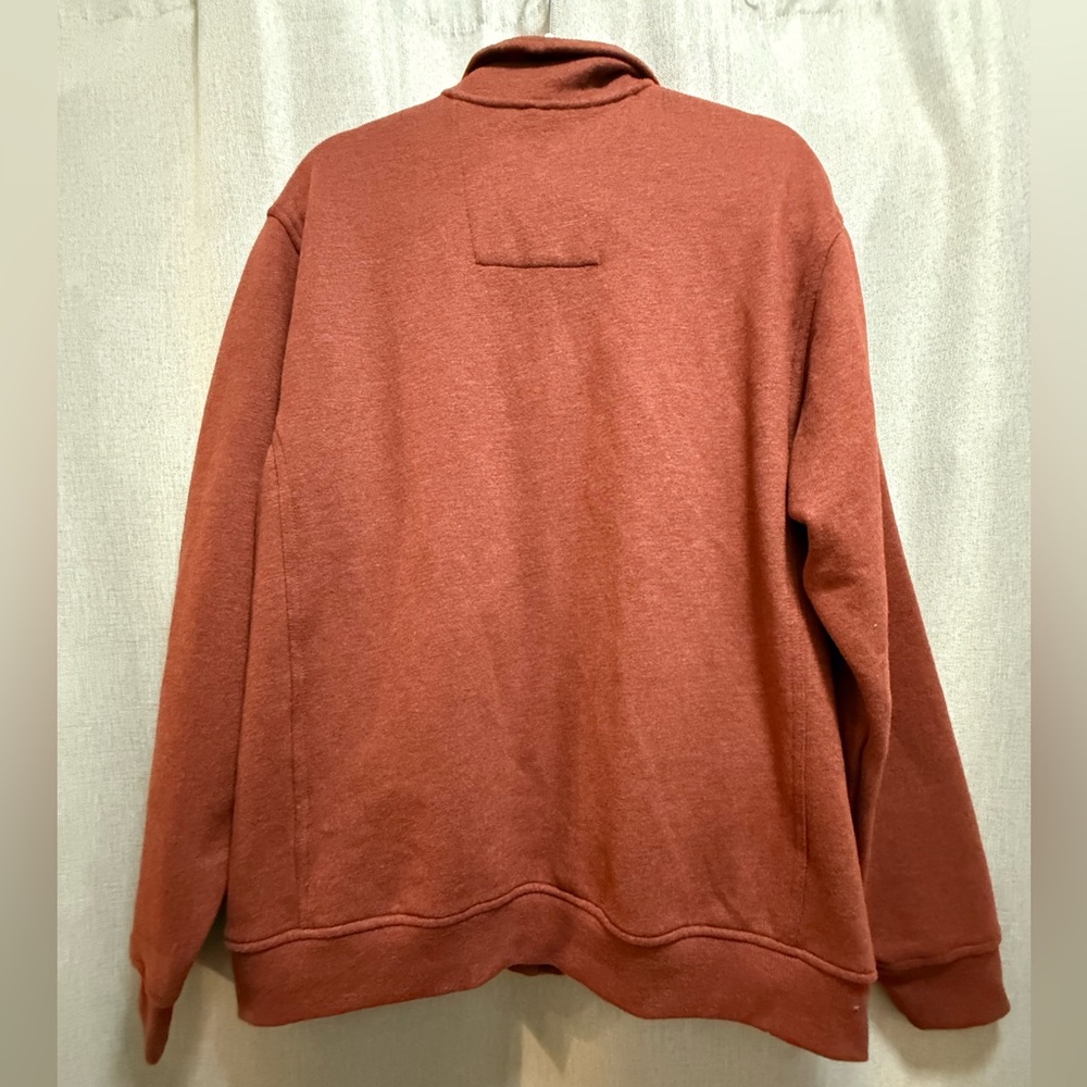 Arrow USA 1851 Men's Full Zip Sweatshirt Cotton Blend Rust Color Size L Like New - Picture 5 of 13